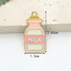 Colgantes de Joyería Esmaltada de Aleación Lindos Dibujos Animados Ropa de Bebé Biberón Pie de Bebé Accesorios para Pulsera Collar Colgante