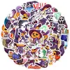 50 Lindas Pegatinas de Graffiti de Halloween, Vasos de Agua, Vasos de Agua para Teléfono Móvil, Pegatinas Decorativas Impermeables, Pegatinas para la Fiesta de Halloween