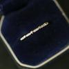 Anillo Wish Nuevo Chapado en Oro de 14K Plata de Ley 925 para Mujer Fila Simple de Corazones con Diamantes Japoneses y Coreanos Fila Versátil de Diamantes