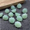 Ventas Directas de Fábrica 10*7mm Imitación de Jade de Vidrio Vaina de Loto Semilla de Loto Jade Limpio Hecho a Mano DIY Accesorios para Tocados Accesorios para Ropa