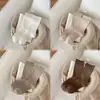 Meias de cano alto versáteis para outono/inverno estilo casual coreano scrunch miu style cor sólida simples série marrom retrô meias versáteis femininas