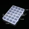 Caja de Almacenamiento de Joyería de Plástico, Caja de Almacenamiento Transparente de Plástico con Rejilla Multiespecificación, Caja para Componentes Electrónicos, Caja para Accesorios Pequeños
