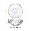 Criativo estilo japonês golden edge glass bowl Bird's Nest sugar soup bowl household colorido salad bowl dessert bowl set Venda por atacado