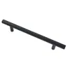 Tirador de aleación de aluminio de perfil de aluminio de 1 m de largo, tirador negro dorado para cajón, armario, mueble, herraje, tirador de puerta