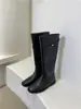 Botas altas largas para mujer 2026 otoño e invierno nuevas de caña ancha retro con hebilla dorada pequeña hasta la rodilla para montar