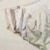 Braguitas Xiaolan F009 de Jacquard con Tacto de Algodón para Mujer, Ribete de Encaje en la Cintura Media, Sin Costuras, Ajustadas a la Cadera, Alta Elasticidad, Transpirables, Tanga para Chica