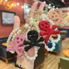 Chaveiro Criativo Feito à Mão DIY Corrente de Pérolas Argila de Polímero Caveira com Strass Novo Modelo Ornamento Pendente Requintado de Halloween