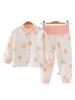 Nuevo Conjunto de Ropa de Otoño para Niños 2026, Ropa Interior para Bebés Niñas de Primavera y Otoño para Todas las Estaciones, Pijama de Cárdigan para Niños sin Costuras