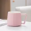Taza de infusión para separar el té para hombres y mujeres, taza de cerámica, taza para oficina y hogar, taza de café con tapa y filtro