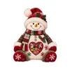 Muñeco de Peluche con Forma de Árbol de Navidad Bolsa para Snacks Transparente con Ventana Corazón Adorno de Escritorio Festivo
