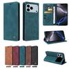 Adecuado para Samsung S25Ultra Funda de Cuero con Ventosa Esmerilada S24Plus Billetera para Tarjetas S25Edge Funda Protectora Tipo Libro