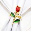 Vajilla de hotel Día de San Valentín un corazón de flecha hebilla para servilleta que el anillo para servilleta de corazón anillo para servilleta Rosa fábrica mayoreo