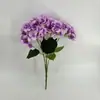 Hortensia Simulada Sensación Hidratante Adornos para el Hogar Sala de Estar Decoración de Mesa Flor Artificial Hortensia Verde Exquisita Retro Festivo