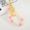 Nueva Cadena Creativa de Sirena Corta con Perlas para Teléfono Móvil, Mismo Estilo que en Transmisión en Vivo, Cadena Colgante de Muñeca para Bolso, Llavero de Coche, Adornos Colgantes