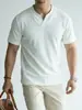 Camiseta de Manga Corta con Hombros Caídos y Cuello en V para Hombre, Sensación Cero tipo Algodón, Verano 2026, Absorbe la Humedad, Fresca y Transpirable, Camiseta Básica Casual para Hombre