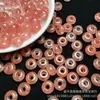 Melancia Cristal Fundo de Gelo 10x6mm Furo Grande Rosca Donut Atacado Contas de Ábaco Furo Grande Contas Soltas DIY Joias de Jade
