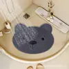 Alfombra de baño antideslizante de dibujos animados, herramienta perezosa para lavar y masajear los pies, alfombra de masaje para pies de baño, alfombrilla antideslizante para el suelo del baño