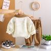 Ropa para Niños Camisas Polo de Primavera y Otoño Kidsren 2025 Nuevo Estilo para Niños Elegante Cuello Solapa Inglés Conjunto de Dos Piezas para Bebés Niños Lote