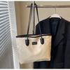 Casual Gran Capacidad Empalmado Nuevo Simple Viaje Diario 2024 Clase Impermeable Simple Bolso de Hombro Tipo Tote Bajo el Brazo para Mujer