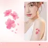 Pegatinas de Tatuaje de Flor de Cerezo Rosa para Mujeres, Impermeables y de Larga Duración, Clavícula, Muñeca y Tobillo, Pequeñas Imágenes Frescas Coloridas Románticas, Gama Alta