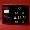 Aretes Originales de la Semana del Caballo para Mujer, Plata Pura, Elementos del Año Nuevo Estilo Chino, Aretes de Moneda de Trébol Próspero