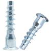 Tornillo de reparación recto de montaña rusa con cabeza avellanada hexagonal, galvanizado en azul y blanco, tornillo autorroscante de cola plana para dientes de madera, tornillo para muebles M5M7