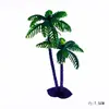 Árbol de Navidad árbol de coco pastel de cumpleaños enchufe decoración dulce tarjeta de horneado Vaca lechera Castillo DIY tarjeta verde