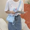 Bolsa Carteiro Feminina 2024 Nova Moda Coreana Esta Bolsa Transversal Versátil Agora Bolsa de Ombro Bolsa de Tecido