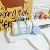 Bolsa de Mão Grande Capacidade Estilo Coreano 2025, Bolsa Transversal Casual Fofa de Desenho Animado Estilo Floresta, Bolsa Saco Estilo Coreano, Bolsa de Ombro