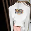 Blusa Térmica Versátil de Manga Longa com Fleece Escovado para Meninas com Gola Meio-Alta Franzida Chegada Nova Outono/Inverno 2026