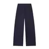 2026 Comercio Exterior al por Mayor Moda Europea y Americana para Mujer Chaleco sin Mangas de Cuello en V Ajustado a la Cintura con Botones + Conjunto de Pantalones de Pierna Ancha de Cintura Media