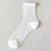 Calcetines Cortos Finos de Verano Calcetines Transparentes Malla Transpirable Ligeros Combinables Modernos Estilo Coreano Calcetines Blancos