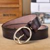 Cinturón de Cuero al por Mayor para Mujer del Fabricante, Hebilla de Pin de Cuero Genuino, Cinturón Versátil Vintage, Cinturón Estilo Coreano, Piel de Vaca Pura