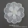 Suus En Stock Nuevo Bordado de Organza Cosido a Mano Cuentas Pedrería Flor Tridimensional Accesorio de Corsage para Mujer Materiales de Encaje DIY