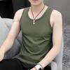 Chaleco para Hombre Nueva Moda Cuello Tortuga Slim Cuello Redondo Chaleco Ajustado Camiseta Interior Deportiva Chaleco Moderno Combinable para Hombre