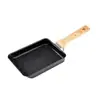Sartén Grande para Tamagoyaki Estilo Japonés Sartén Gruesa para Freír Huevos Piedra Maifan Sartén Antiadherente Sartén Pequeña para Tortilla Herramienta para Sushi Logo