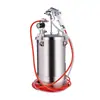 Olla a Presión de Acero Inoxidable de 10L Pistola Pulverizadora Pintura Pintura de Látex W-77 Calibre Grande Bolsa de Agua Imitación Mármol Pistola Pulverizadora para Sandblasting
