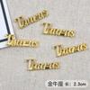 Artículos con Incrustaciones de Resina de Cristal de Aleación, Doce Constelaciones con Letras Doradas en Inglés, Kit de Materiales para Joyería Hecha a Mano DIY