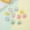Marrón leche niña oso liga para el pelo flor banda para el pelo bebé no daña el pelo elástico niños bebé cuerda para la cabeza