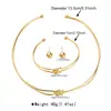 Juego de Collares Gargantilla Corta Versátiles de Perlas Artificiales para Bodas Transfronterizas, Juego de Collares Gargantilla Exagerados y Elegantes, Exquisitos Accesorios de Banquete