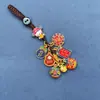 Llavero Devorador de Oro Antiguo, Llavero Estilo Chino, Llavero Pixiu de Aleación, Colgante del Año del Zodiaco, Colgante para Llavero