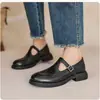 Colección Primavera/Otoño 2026: Suministro de Marca Independiente, Zapatos Planos Casuales con Punta Cuadrada, Tallas 40-43, Tallas Grandes, Cierre de Correa Única, Estilo Británico