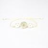 Pulsera de flores secas estilo coreano con flor real de fábrica, gema del tiempo, bola de cristal de flor eterna, cuerda de mano tejida a mano para mujer