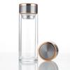 Fabricantes de origen gran capacidad creativo moda nuevo portátil taza de vidrio de alto borosilicato taza de separación de té