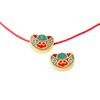 Sha Jinqiang color serie lingote de plata accesorios de colgante de cuentas diy hecho a mano material de colgante tejido para pulsera de mano venta al por mayor