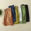 Shorts Casuales de Algodón y Lino de Color Sólido con Adorno de Encaje, Pantalones de Pierna Ancha para Mujer, Nuevo Estilo de Verano 2026, Shorts Finos de Talla Grande para Mujer