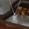 2025 Nuevo Estilo Micro-Pavimentado Circonita Cadena Elegante para Clavícula Diseño de Nicho para Mujer Collar con Cabeza de Leopardo Collar de Estilo Lujoso Accesible