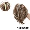 Perucas Europeias e Americanas para Mulheres, Presilhas de Rabo de Cavalo, Elásticos de Cabelo com Fivela Interna, Presilhas de Cabelo de Seda de Alta Temperatura para Cabeça de Bola Curta, Argolas de Cabelo, Rabos de Cavalo em Estoque