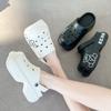 Nuevas Zapatillas de Oso con Sensación de Deslizamiento de Suela Gruesa, Zapatos de Cueva para Mujer, para Verano, Nuevas Elevadas Antideslizantes Baotou EVA Sandalias de Playa