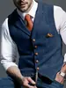 Chaleco a cuadros de primavera y otoño para hombre, estilo delgado, ajuste slim, europeo y americano, transfronterizo, en stock para entrega rápida